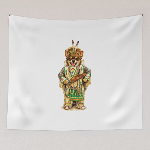 Item preview, PowWow Chihuahua  designed and sold by NativeGraffix.