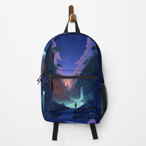 Item preview, Fantasy Night Valley Dreamscape Illustration designed and sold by ArgentoArt.