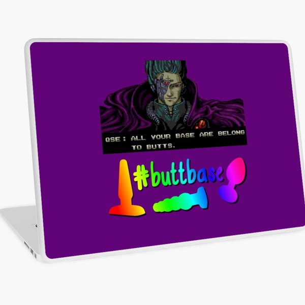 #buttbase Queer Sex Ed Laptop Skin or Sleeve Laptop Skin