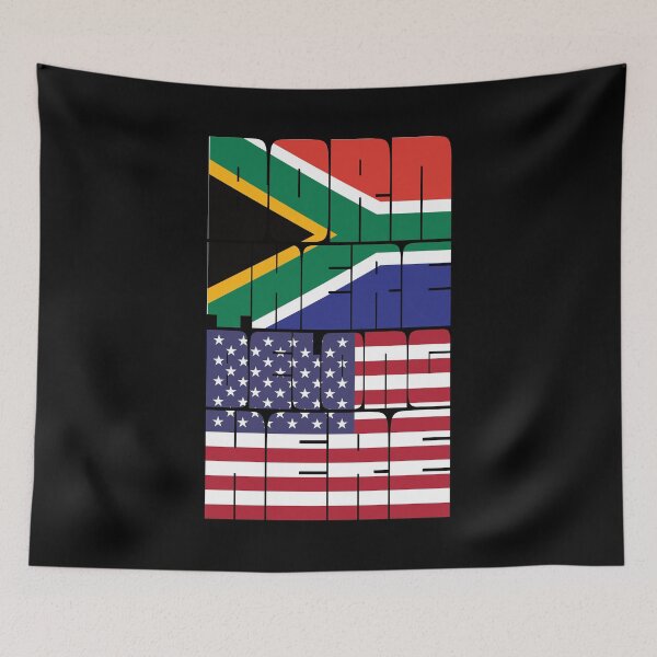 Artikelvorschau, Geboren in Südafrika, gehöre zu den Amerikanern entworfen und verkauft von FlagX.