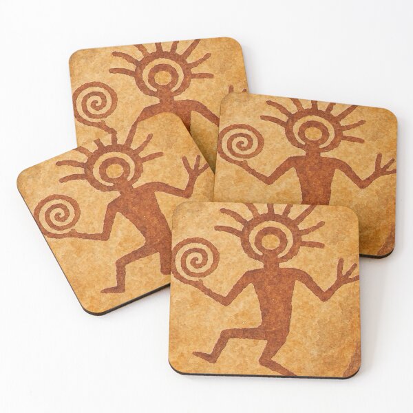 Item preview, Kokopelli Inspired Dancing Figure designed and sold by TinCatOutPost.