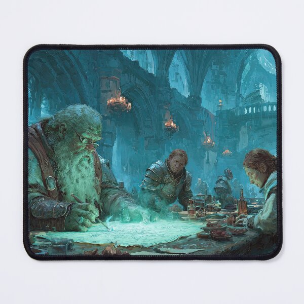 Item preview, Medieval Scholars Studying a Glowing Map designed and sold by Grimwald-Art.