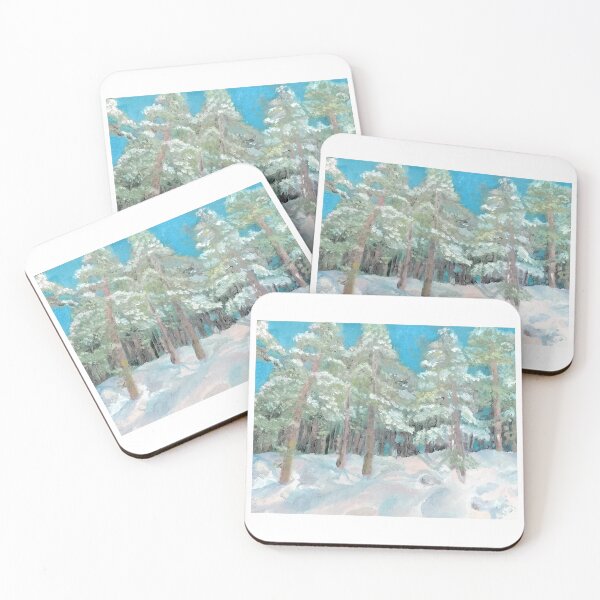 Item preview, Snow and pine trees designed and sold by iragrit.