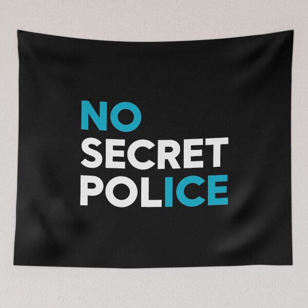 Item preview, No Secret Police - Abolish ICE Protest designed and sold by PixVib.