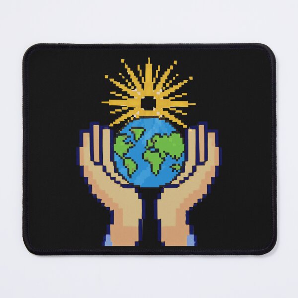 Item preview, Earth in Our Hands – Pixel Art Symbol of Hope designed and sold by Aquarius-club.