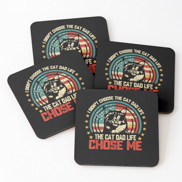 Item preview, I Didn't Choose The Cat Dad Life The Cat Dad Life Chose Me Patriotic Cat Dad Men Cat Owner Gift designed and sold by salmzouriart.