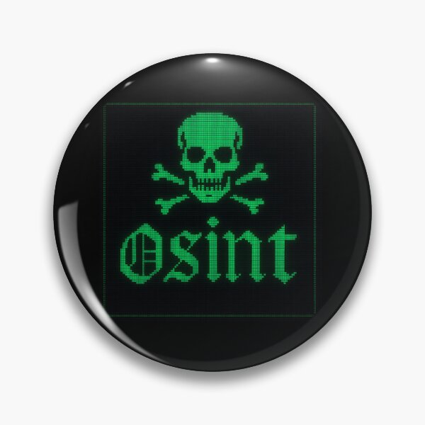 Item preview, OSINT hackercore sticker/pin webcore code programming pixel art design designed and sold by AEON .METH.