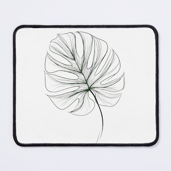 Item preview, Minimal Monstera Leaf Line Art – Botanical Aesthetic designed and sold by MoonSoul Studio.
