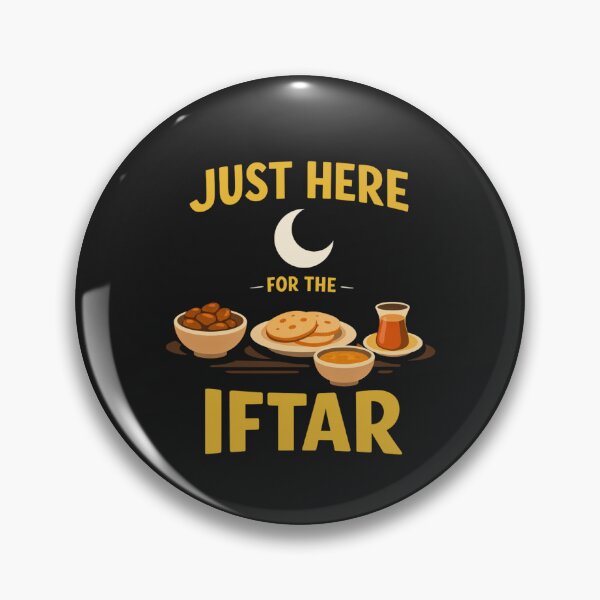 Item preview, Just Here For The Iftar designed and sold by FreshVibe Prints.