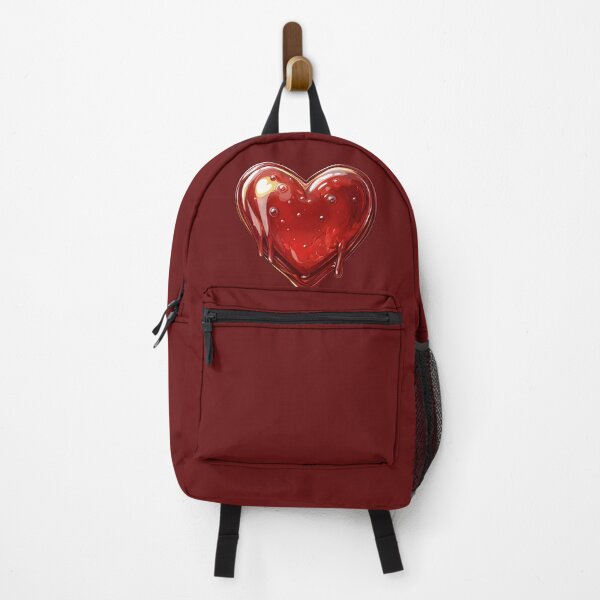 Item preview, Heart №14 Glossy Red Liquid Jam Heart Drip designed and sold by SyberGen.