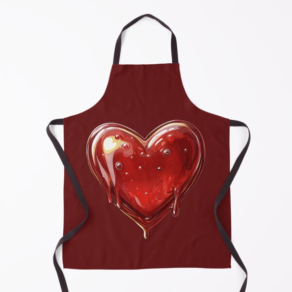 Item preview, Heart №14 Glossy Red Liquid Jam Heart Drip designed and sold by SyberGen.