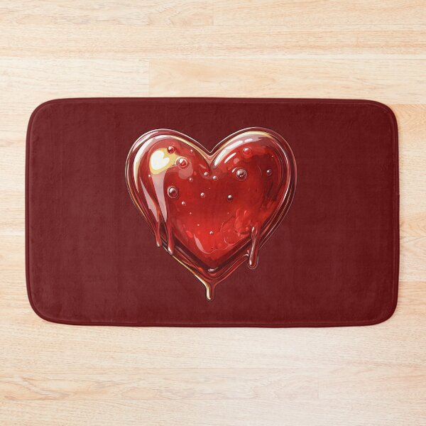 Item preview, Heart №14 Glossy Red Liquid Jam Heart Drip designed and sold by SyberGen.