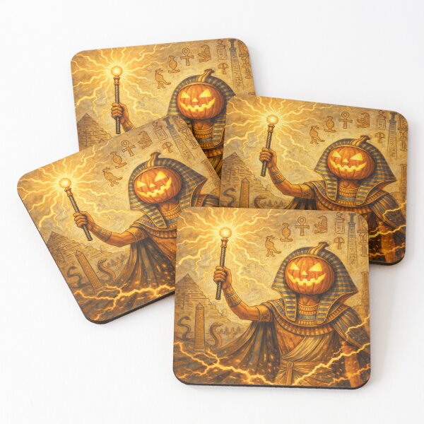 Item preview, Headless Horseman Pharaoh Sorcery – Halloween Fantasy Art designed and sold by TheHorsemanRidesAgain.