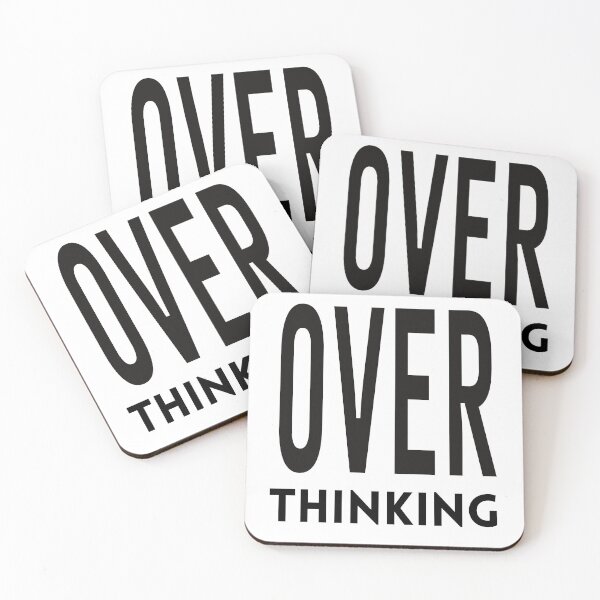 Item preview, Overthinking Classic Minimalist Black designed and sold by A-Szczesniak.