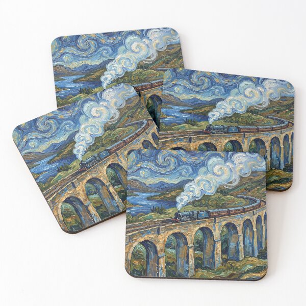 Item preview, Glenfinnan Viaduct Van Gogh Inspired designed and sold by FAFCouture.