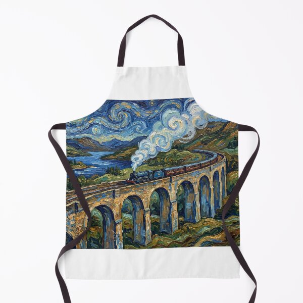 Item preview, Glenfinnan Viaduct Van Gogh Inspired designed and sold by FAFCouture.