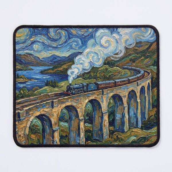 Item preview, Glenfinnan Viaduct Van Gogh Inspired designed and sold by FAFCouture.