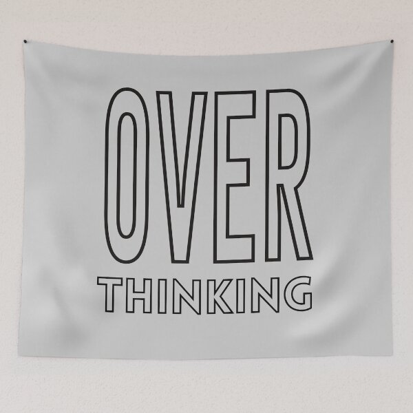 Item preview, Overthinking Subtle Outline Design designed and sold by A-Szczesniak.