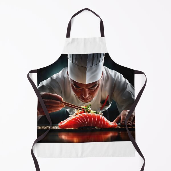 Item preview, Master Chef Perfectly Preparing Sushi with Precision designed and sold by Artessie.