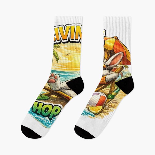 Item preview, Livin’ the Hop Life – Funny Beach Bunny designed and sold by EpicwaveDesigns.