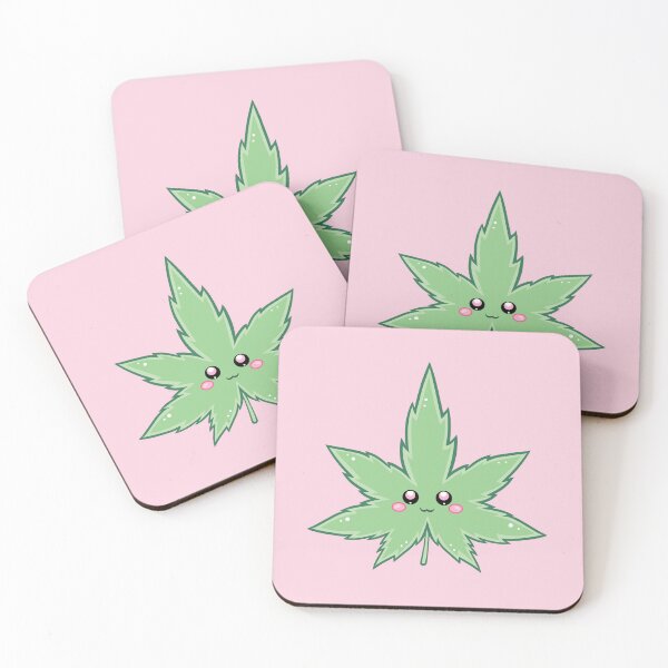 Item preview, Kawaii Cannabis Leaf Character designed and sold by StrayCatLabs.