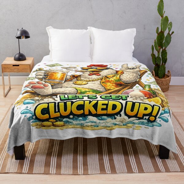 Item preview, Let’s Get Clucked Up – Funny Party Chicken designed and sold by EpicwaveDesigns.