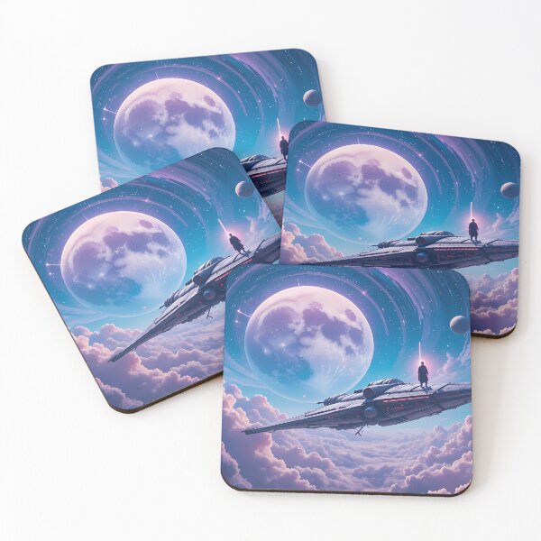 Item preview, Moon Galactic Journeys Epic Adventures Beyond Stars Space designed and sold by ART ATTACK ZONE.