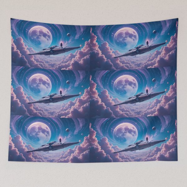 Item preview, Moon Galactic Journeys Epic Adventures Beyond Stars Space designed and sold by ART ATTACK ZONE.