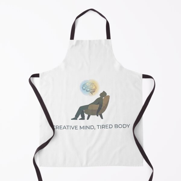 Item preview, CREATIVE MIND, TIRED BODY | Relatable Burnout Illustration & Quote designed and sold by Tamer ⭐⭐⭐⭐⭐.