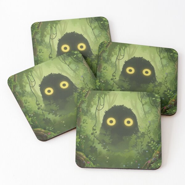 Item preview, Staring Forest Spirit - Hypnotic Swamp Eyes Anime Art designed and sold by Fox Trove Of Ideas.