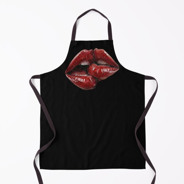 Item preview, Passionate Red Lips Kiss - Textured Impasto Oil Painting designed and sold by Simple Graphics.