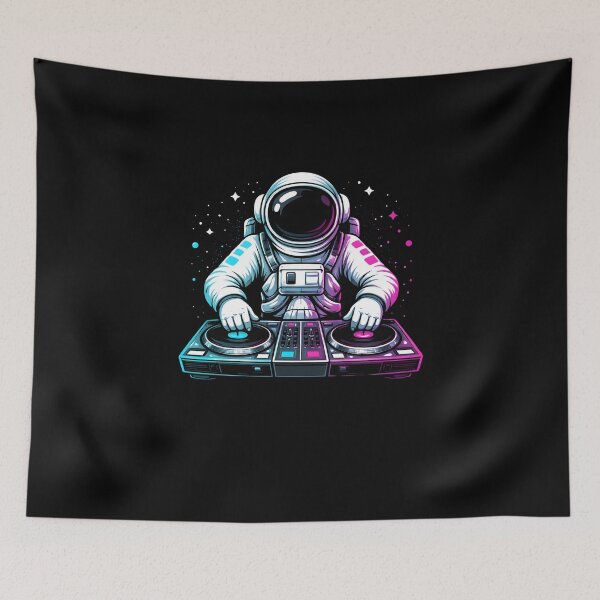 Item preview, Astronaut DJ Space Music Lover designed and sold by Nocturnal-Vines.