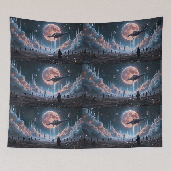 Item preview, Spaceship Galactic Journeys Epic Adventures Beyond Stars Space designed and sold by ART ATTACK ZONE.