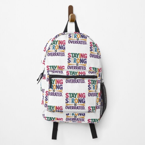 Item preview, Staying Strong Is Overrated – Mental Health Quote Colorful Typography Design designed and sold by WHDProduction45.