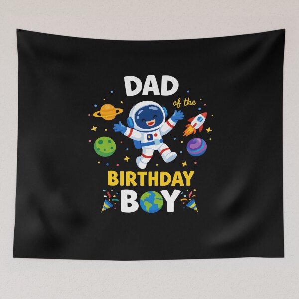 Item preview, Dad Of The Birthday Boy Astronaut Space Father designed and sold by Nocturnal-Vines.