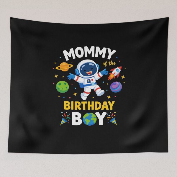 Item preview, Mommy Of The Birthday Boy Space Birthday Celebration Mother Son designed and sold by Nocturnal-Vines.