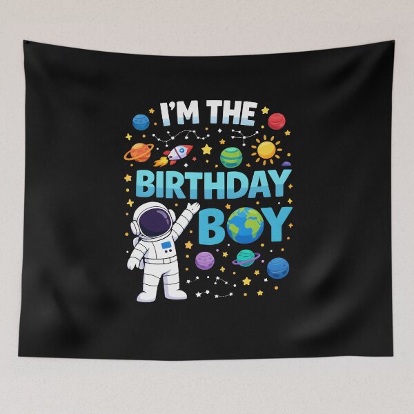 Item preview, I'm The Birthday Boy Space Astronaut Celebration For Kids designed and sold by Nocturnal-Vines.