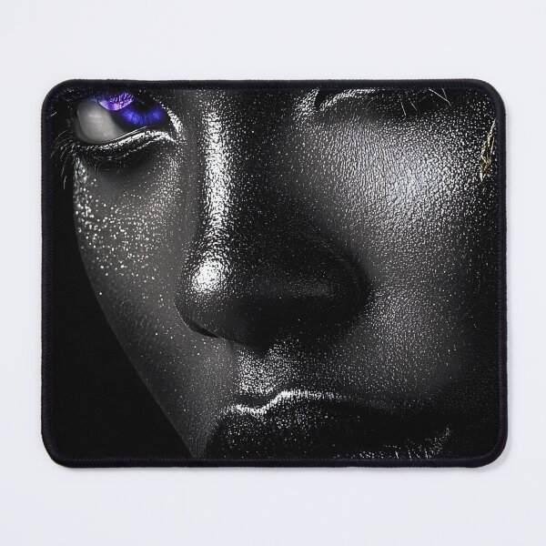 Item preview, Striking Portrait with Mystical Purple Accents designed and sold by Artessie.