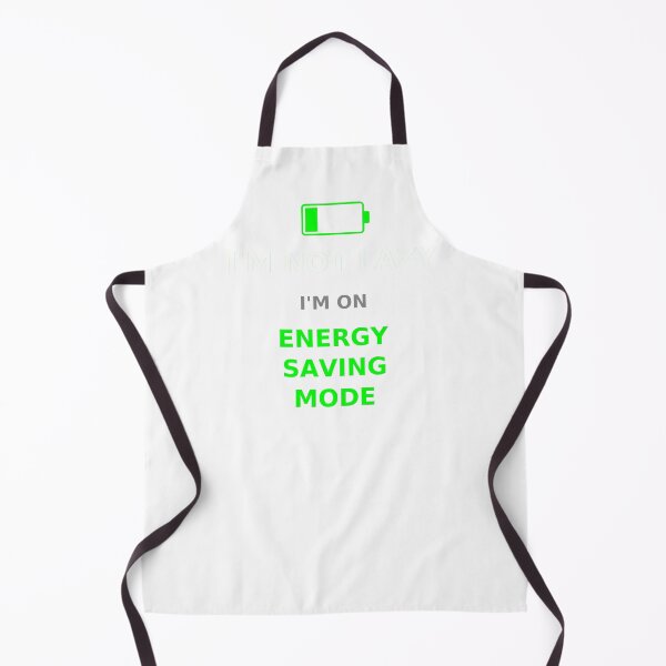 Item preview, Energy Saving Mode Funny Low Battery Tired Lazy Tech Humor designed and sold by JoshCustomTees.