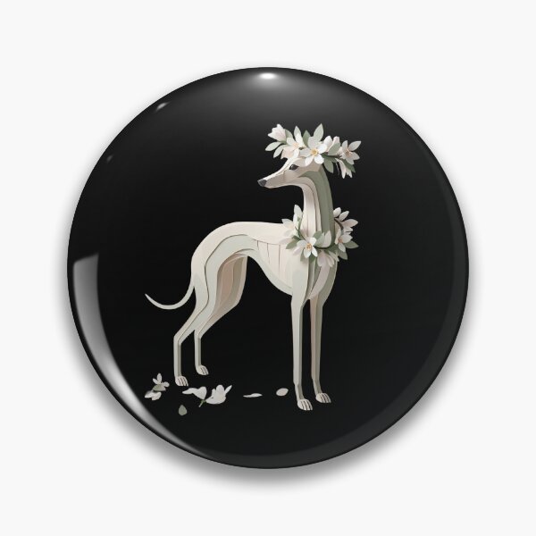 Item preview, Italian Greyhound Spring Flowers - Minimalist Iggy Art designed and sold by purrsoul.