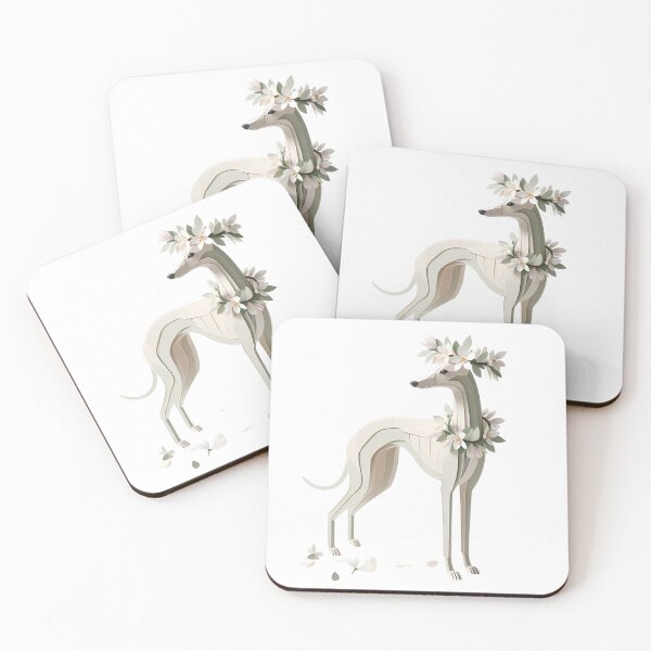Item preview, Italian Greyhound Spring Flowers - Minimalist Iggy Art designed and sold by purrsoul.