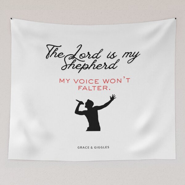 Item preview, The Lord Is My Shepherd My Voice Wont Falter Worship Leader designed and sold by GraceGiggles.