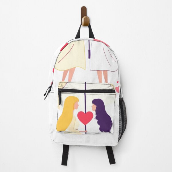 Item preview, Love Under the Umbrella: Romantic Lesbian Couple Art designed and sold by rainbowgremlin.
