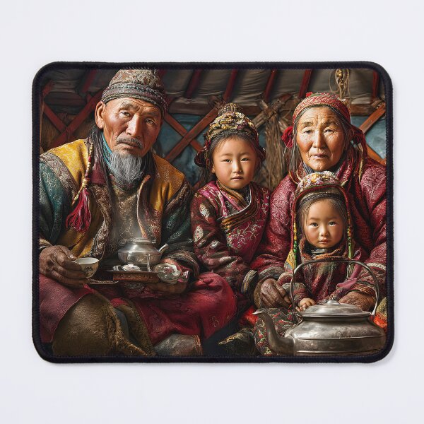 Item preview, Traditional Family Portrait in a Yurt Setting designed and sold by Artessie.