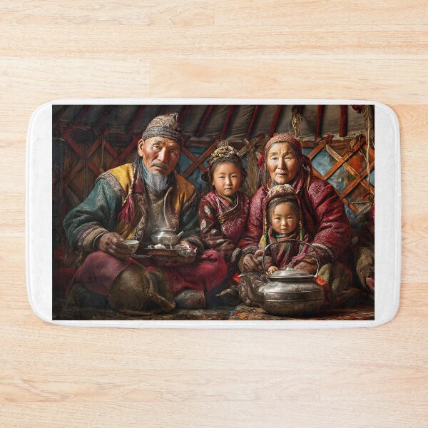Item preview, Traditional Family Portrait in a Yurt Setting designed and sold by Artessie.