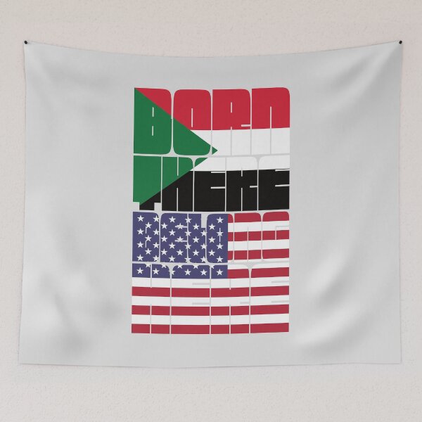 Item preview, Born Sudan Belong American designed and sold by FlagX.