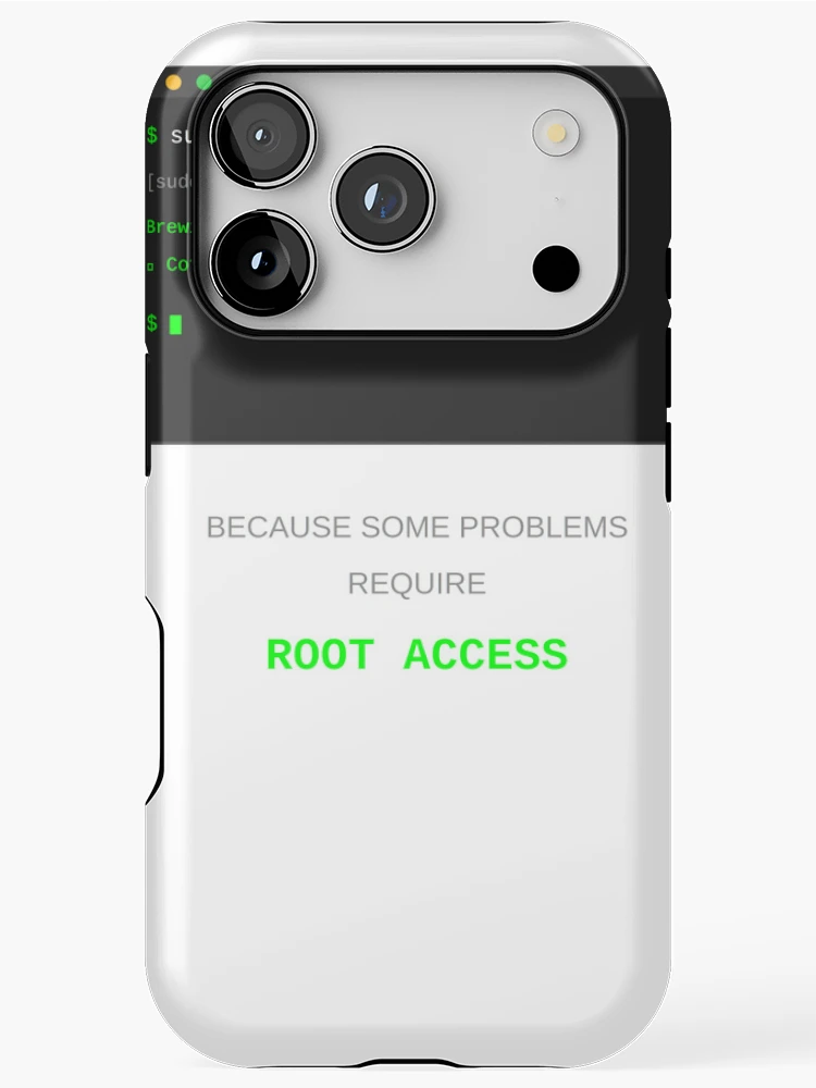 Thumbnail 1 of 4, iPhone Case, sudo Make Me Coffee Linux Unix Programmer Terminal Command Line designed and sold by JoshCustomTees.