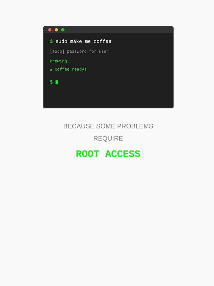 Thumbnail 6 of 6, Pullover Hoodie, sudo Make Me Coffee Linux Unix Programmer Terminal Command Line designed and sold by JoshCustomTees.
