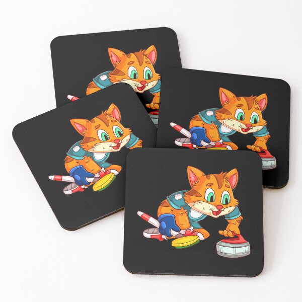 Item preview, Cat curling / curling player cat designed and sold by Soulskier.
