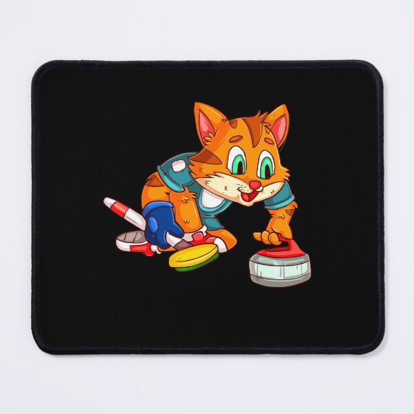 Item preview, Cat curling / curling player cat designed and sold by Soulskier.